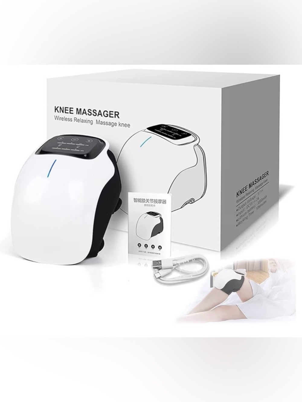 ✨🦵 NWT Knee, Foot & Ankle Massager w/ Heat & Red Light Therapy 🔥✨